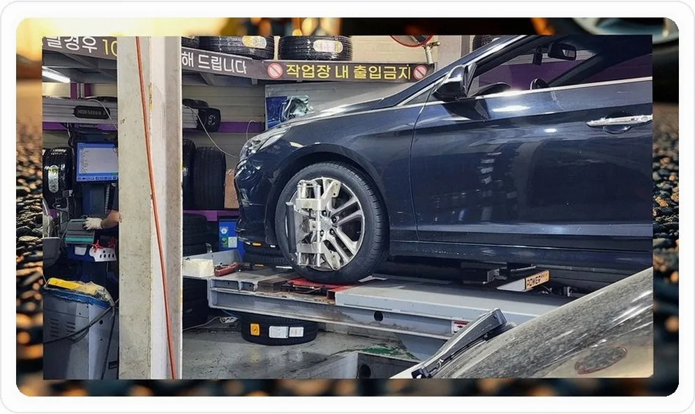 경기도 분당 타이어 넥센타이어 렌탈 장착 사례 4 - 엔페라 프리미엄 타이어 교체